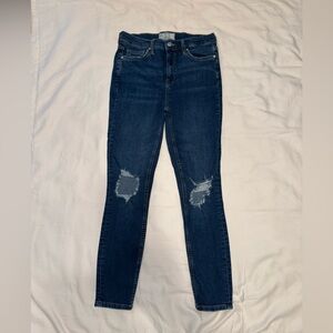FP Movement Dark Wash Ripped Knee Skinny Jeans